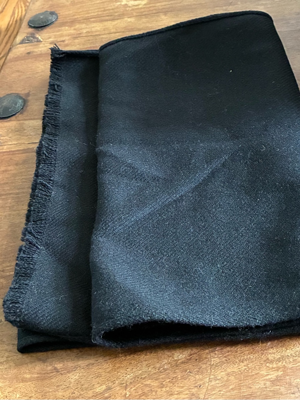 Classic Black Wool scarf